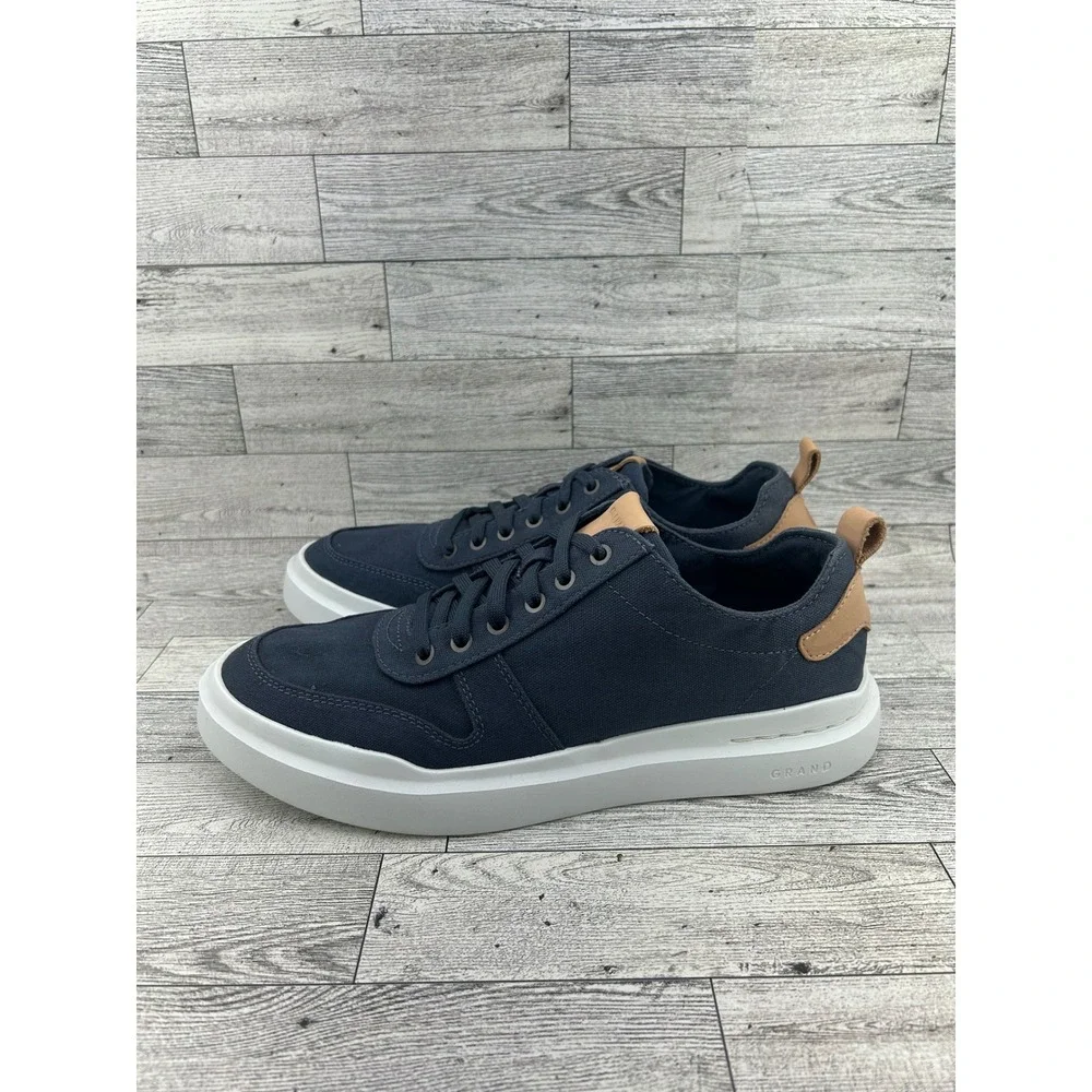 Cole Haan GrandPro Rally Canvas Court Sneakers Navy Blue Men Sz 8M C34716